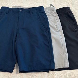 Under Armour  Boys UA Shorts - 3 shorts - blue, black and Grey, Size Medium